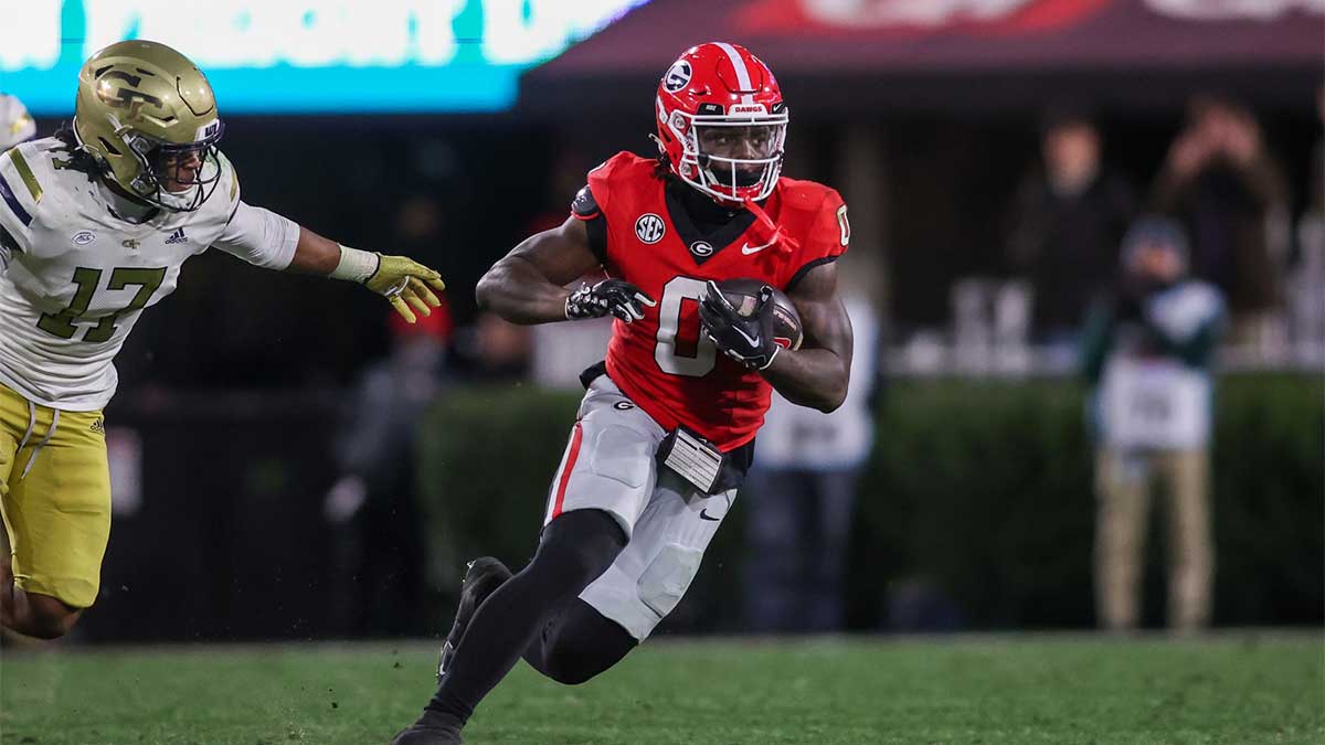 Georgia running back Roderick Robinson
