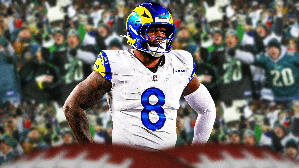 Rams' Jared Verse with Eagles fans booing him