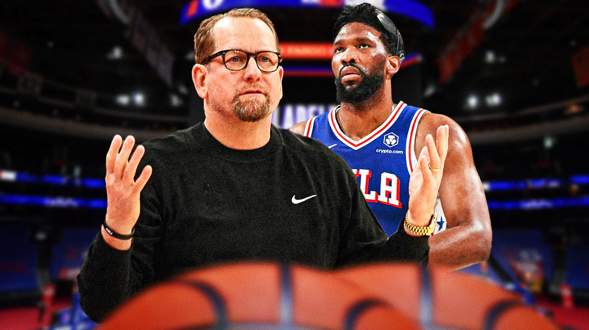 76ers' Nick Nurse and Joel Embiid