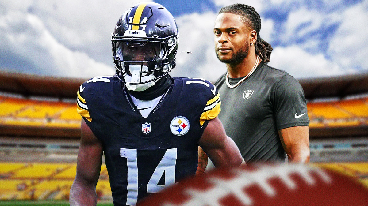 Davante Adams smiles at George Pickens