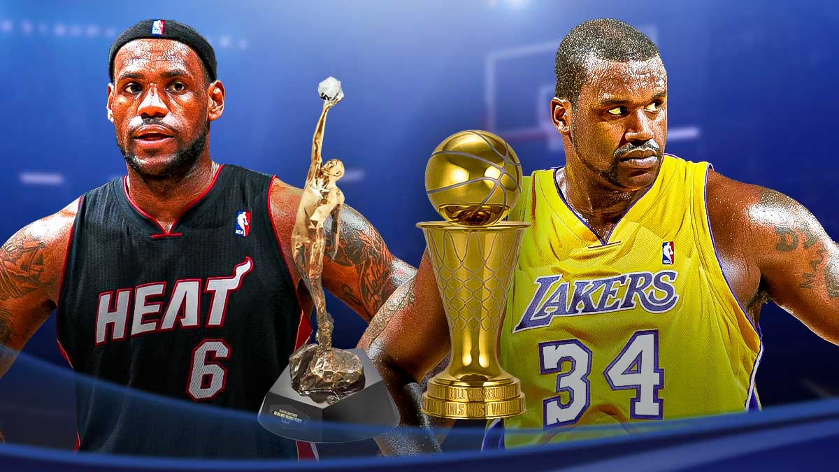 LeBron James and Shaquille O'Neal