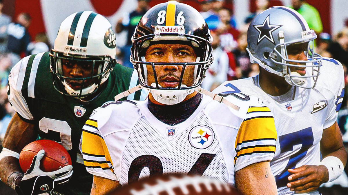 Curtis Martin, Hines Ward, Randall Cunningham all together in their playing days.