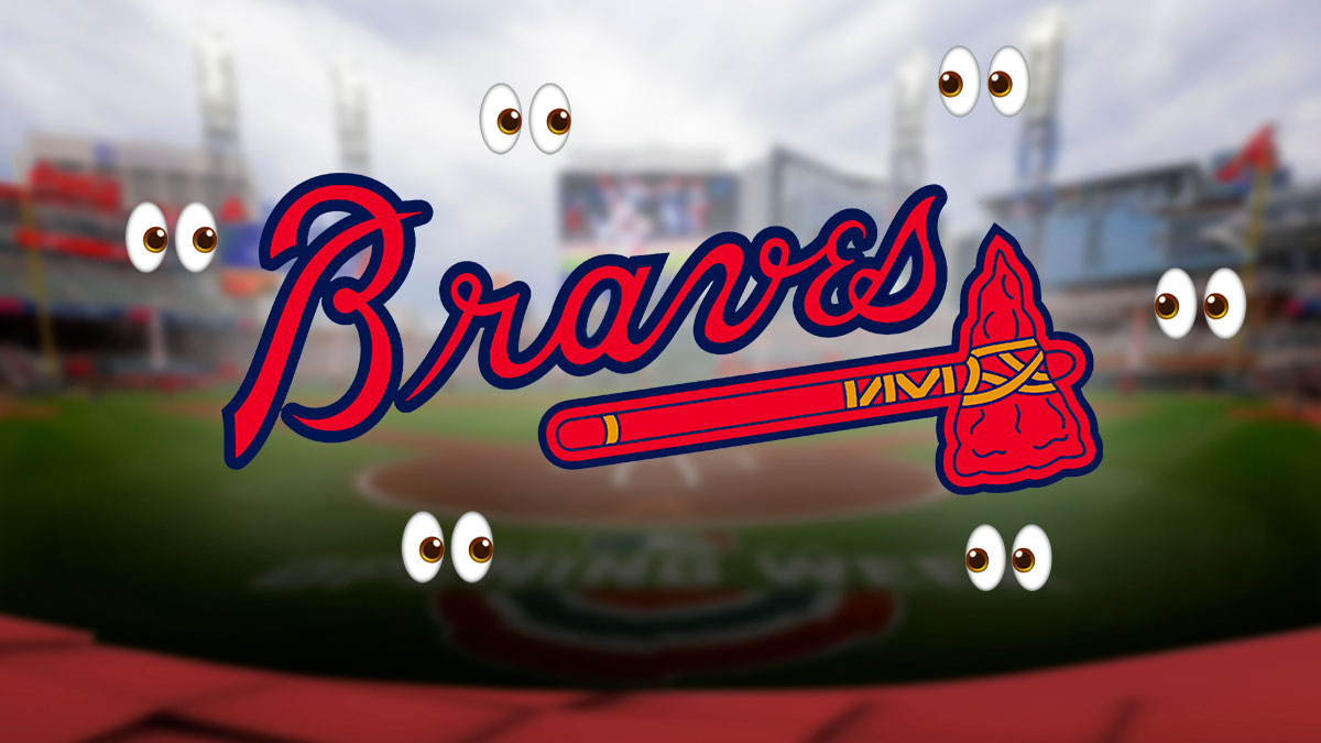 Braves, eye emojis, Truist Park