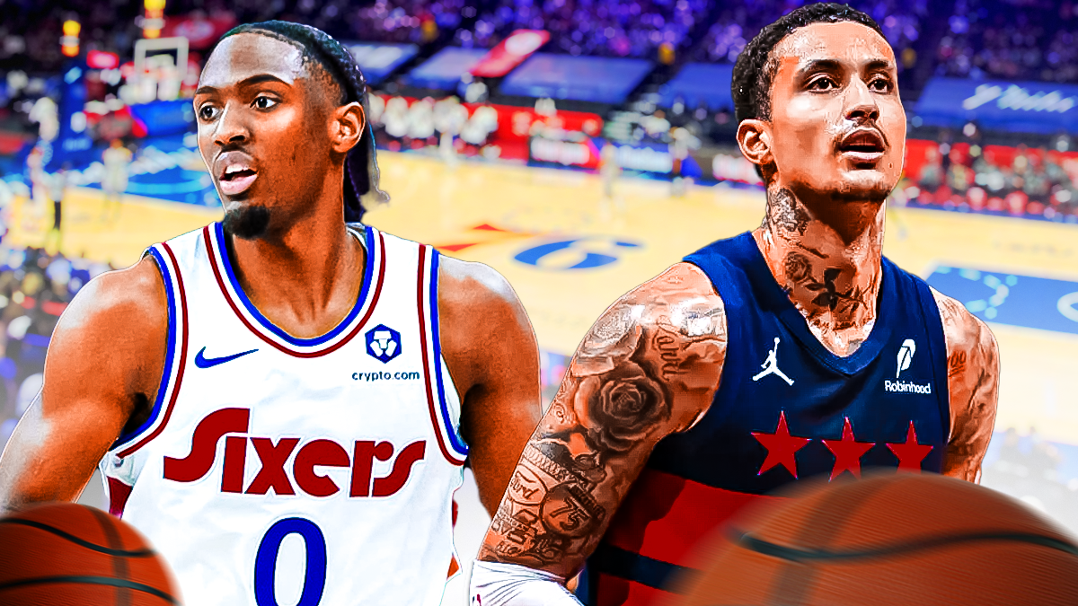 76ers' Tyrese Maxey and Wizards' Kyle Kuzma