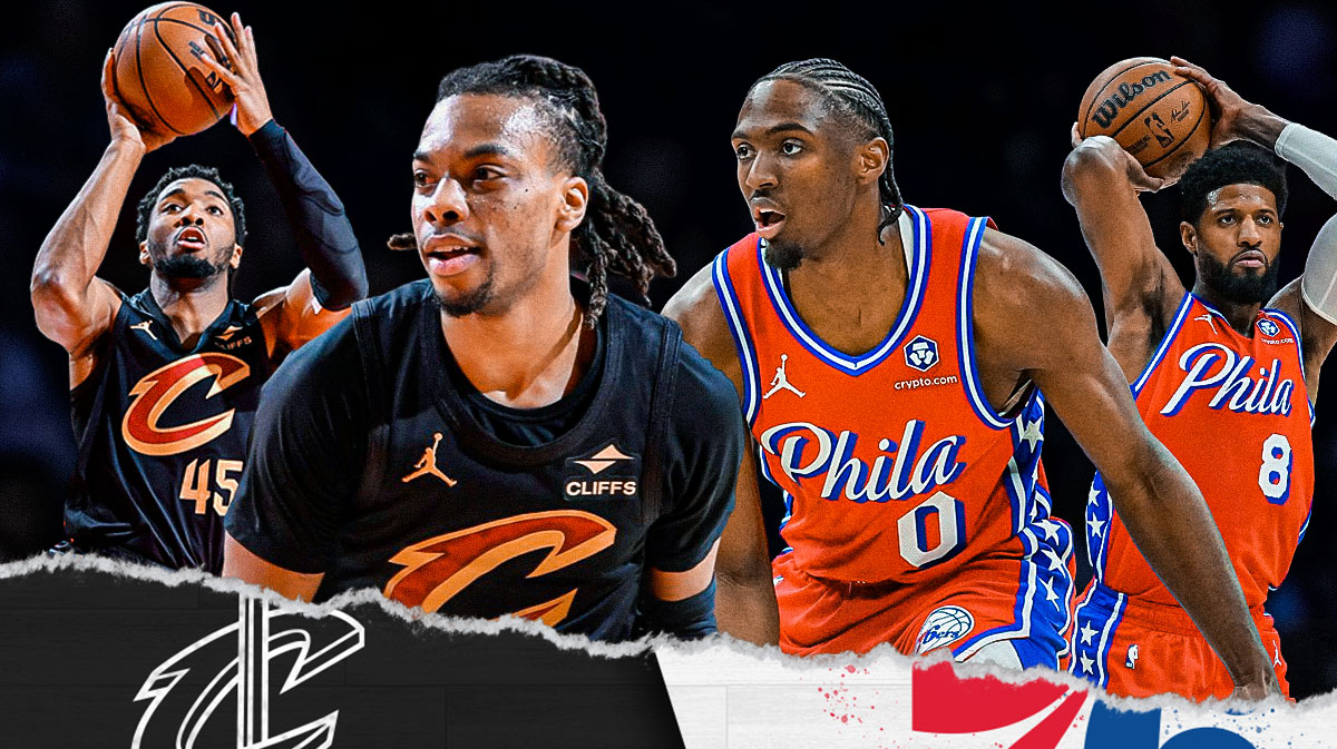 Cavs' Donovan Mitchell and Darius Garland and 76ers' Tyrese Maxey and Paul George