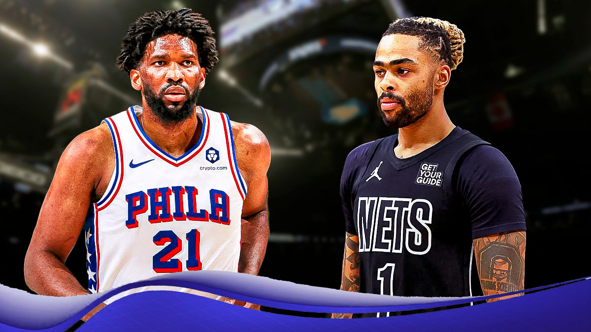 76ers' Joel Embiid and Nets' D'Angelo Russell
