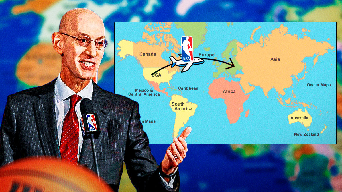 NBA commissioner Adam Silver talking about Europe expansion