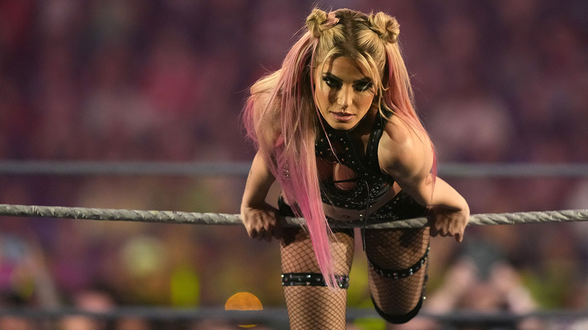 Alexa Bliss at Royal Rumble in 2023.