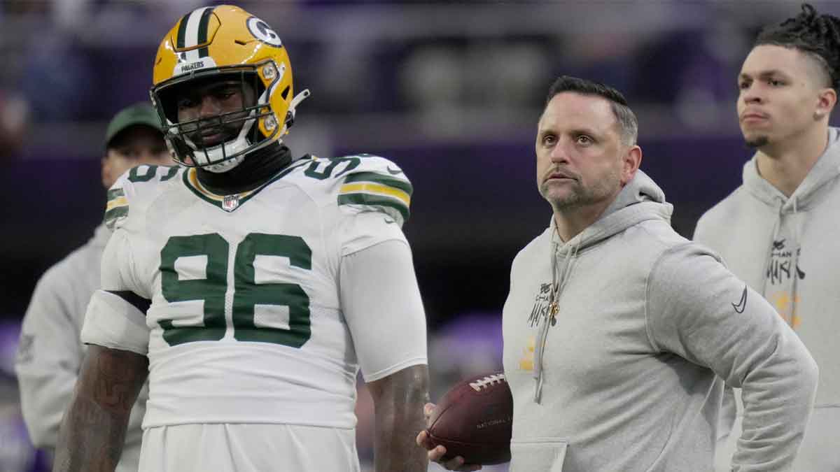 Green Bay Packers linebackers/running game coordinator Anthony Campanile is shown before their game Sunday, December 29, 2024 at U.S. Bank Stadium in Minneapolis, Minnesota. The Minnesota Vikings beat the Green Bay Packers 27-25.