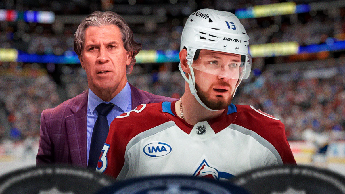 Avalanche forward Valeri Nichushkin and coach Jared Bednar