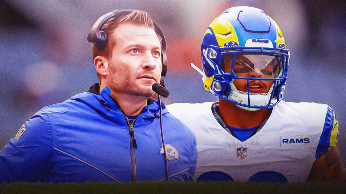 Sean McVay saw Blake Corum leave in disheartening fashion during the Rams-Seahawks game.
