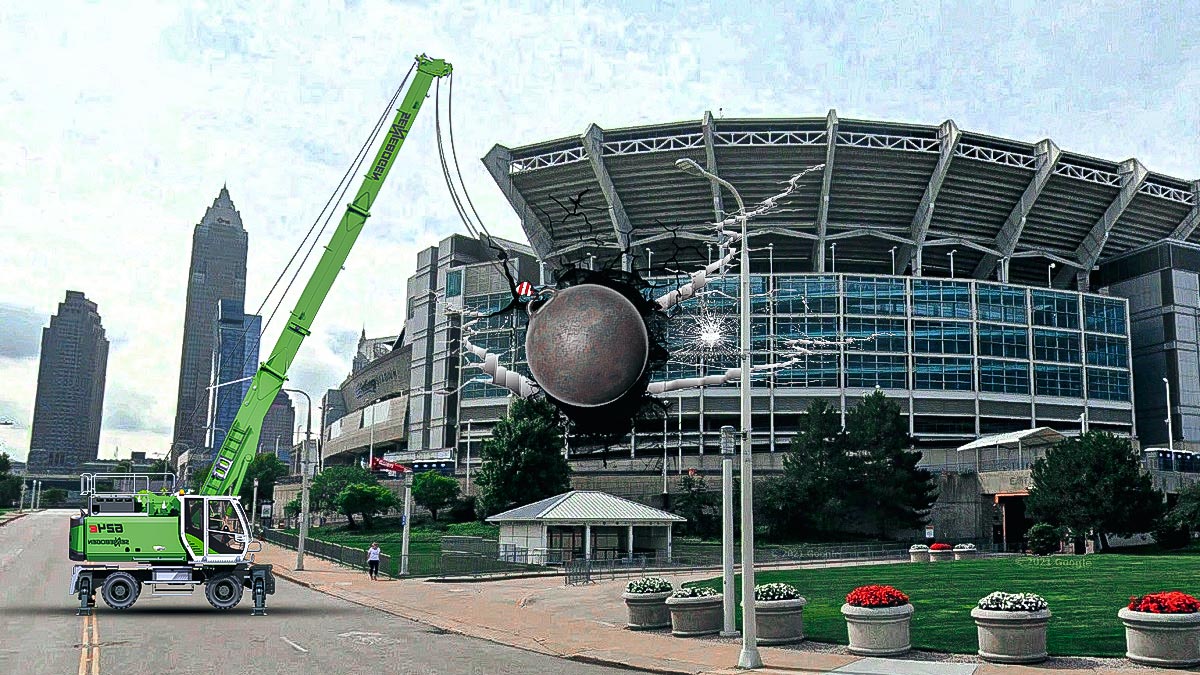 Browns stadium wrecked