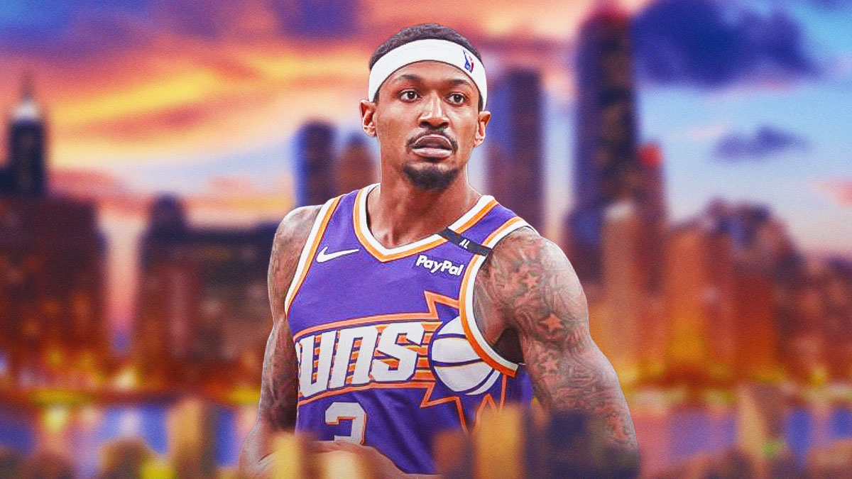 Bulls, Bradley Beal, Bradley Beal Suns, Suns, Bradley Beal trade, Bradley Beal with Chicago skyline in the background