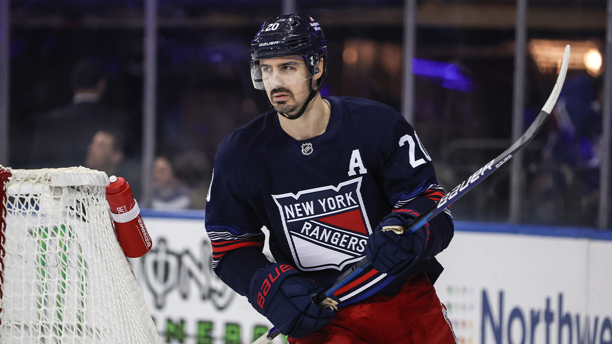 New York Rangers left wing Chris Kreider (20) at Madison Square Garden