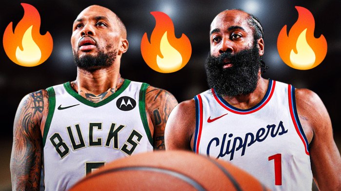 Clippers, James Harden, Bucks, Damian Lillard, Bucks Clippers