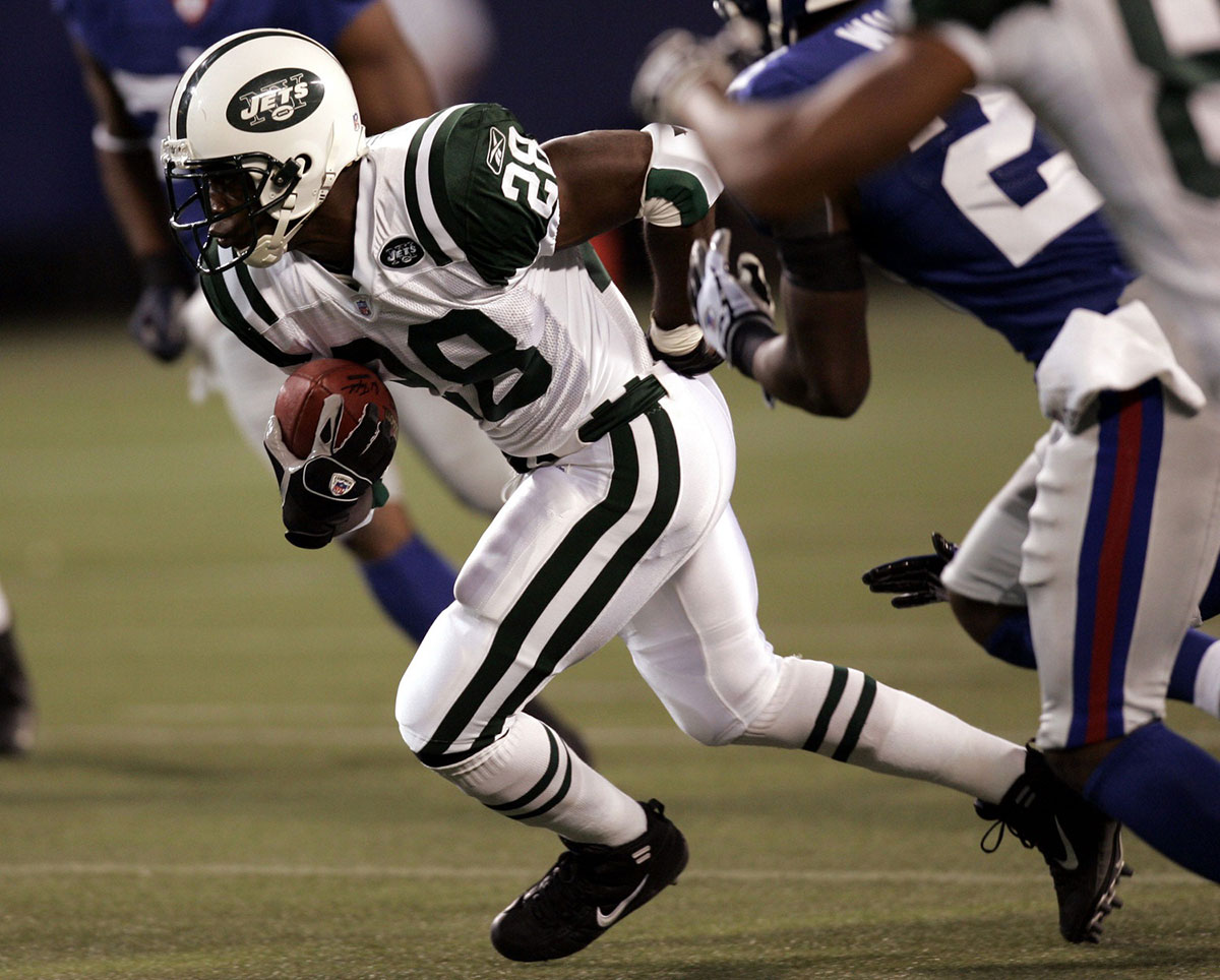 Curtis Martin running the football Jets