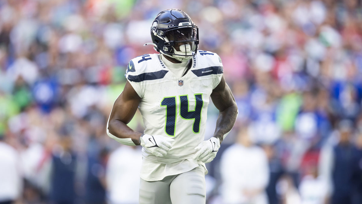 Seattle Seahawks wide receiver DK Metcalf (14) against the Arizona Cardinals at State Farm Stadium.
