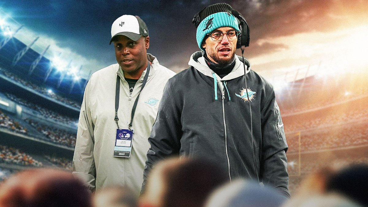 Chris Grier and Mike McDaniel faced a cloudy Dolphins future after falling to the Jets in Week 18.