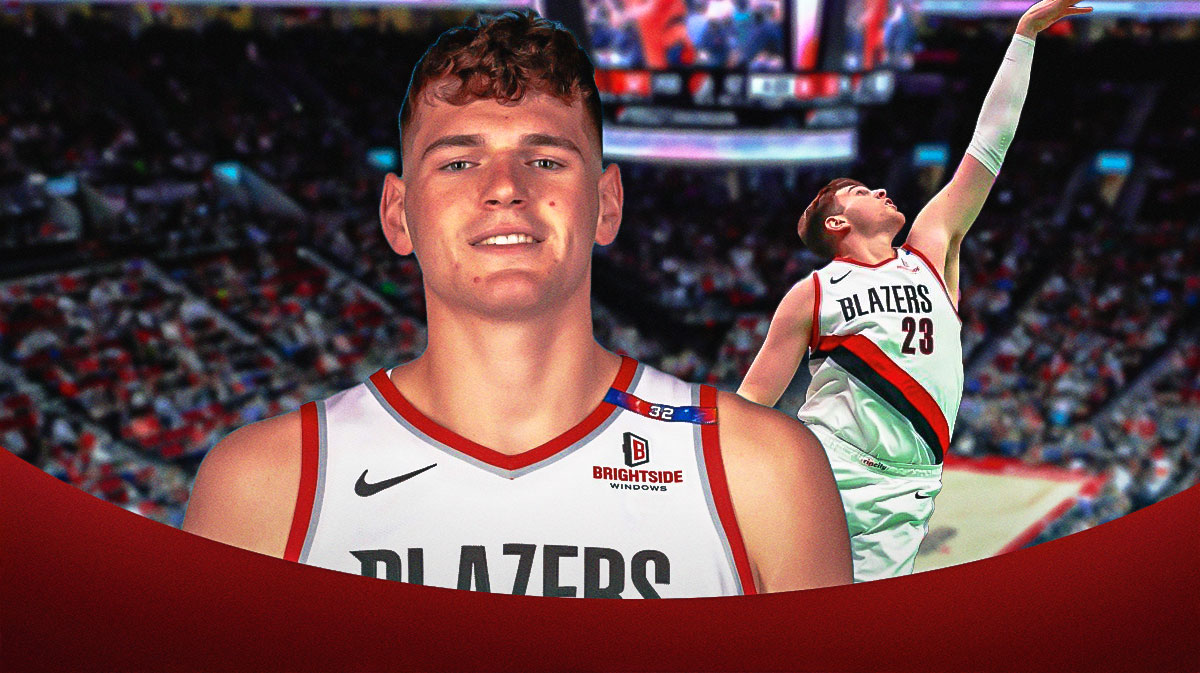 Portland Trail Blazers rookie Donovan Clingan