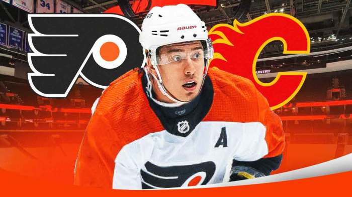 The Flyers are trading for Andrei Kuzmenko in a deal with the Flames.