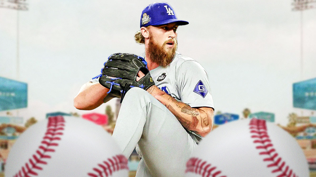 Dodgers Michael Kopech pitching a baseball at Dodger Stadium.