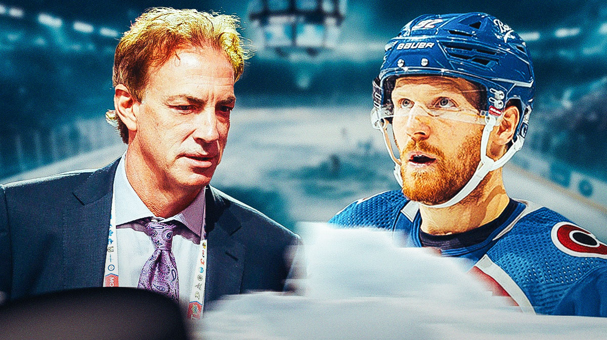 Avalanche captain Gabriel Landeskog and team president Joe Sakic