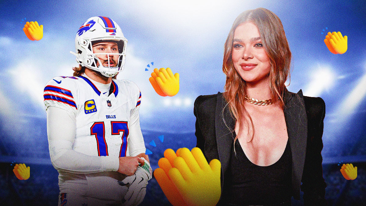 Hailee Steinfeld Josh Allen AFC Championship