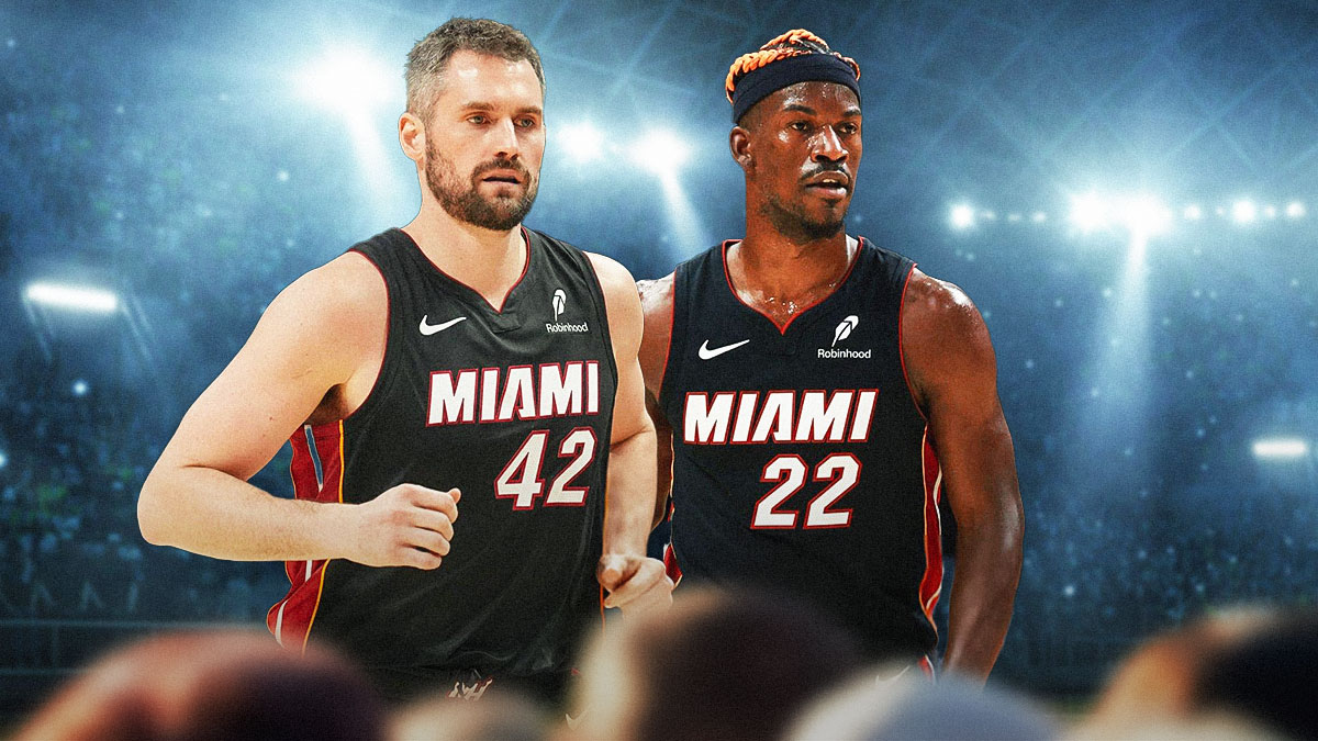 Heat's Kevin Love and Jimmy Butler