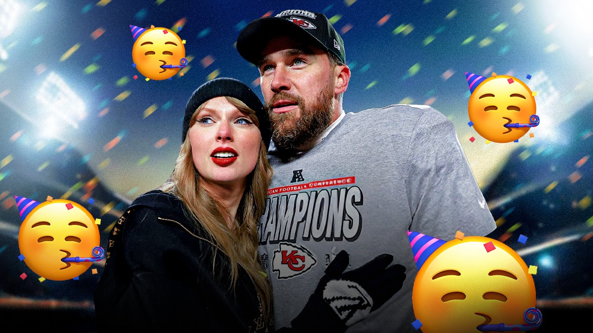 Taylor Swift Travis Kelce AFC Championship Super Bowl Kansas City Chiefs