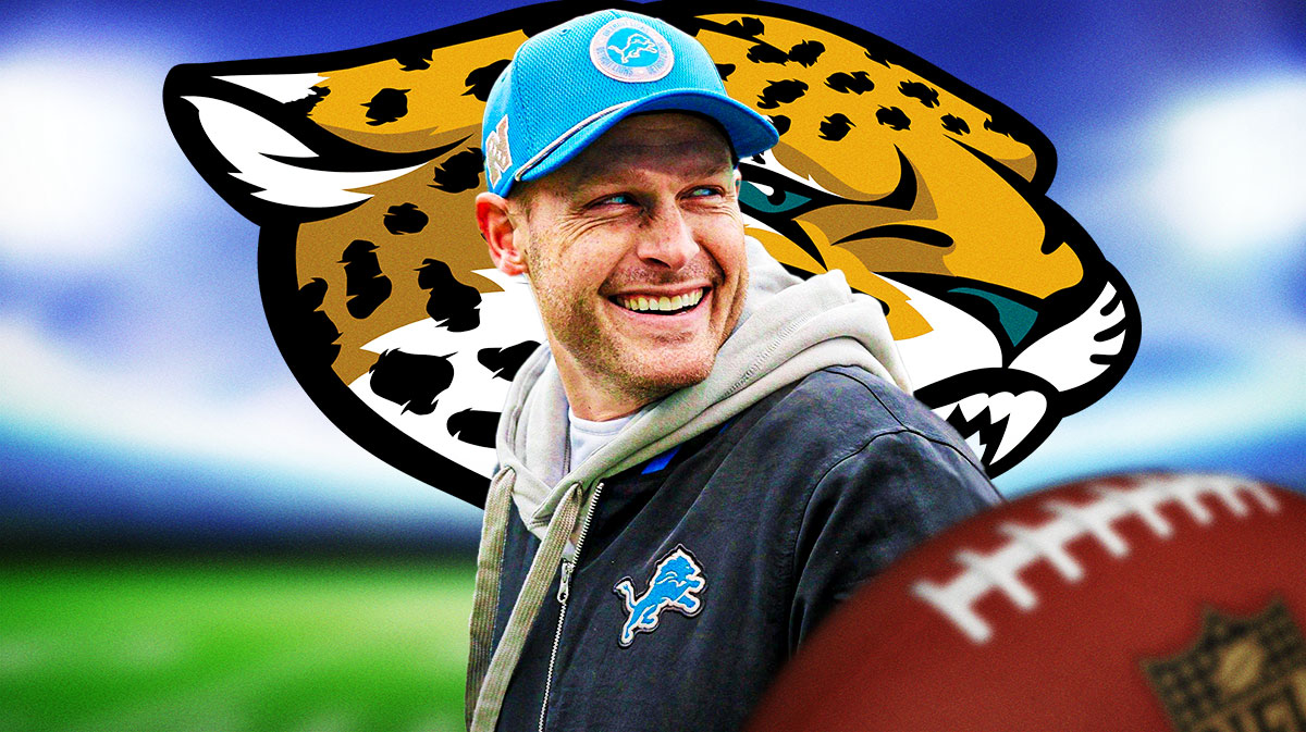 Ben Johnson next to a Jaguars logo with question marks around the picture.