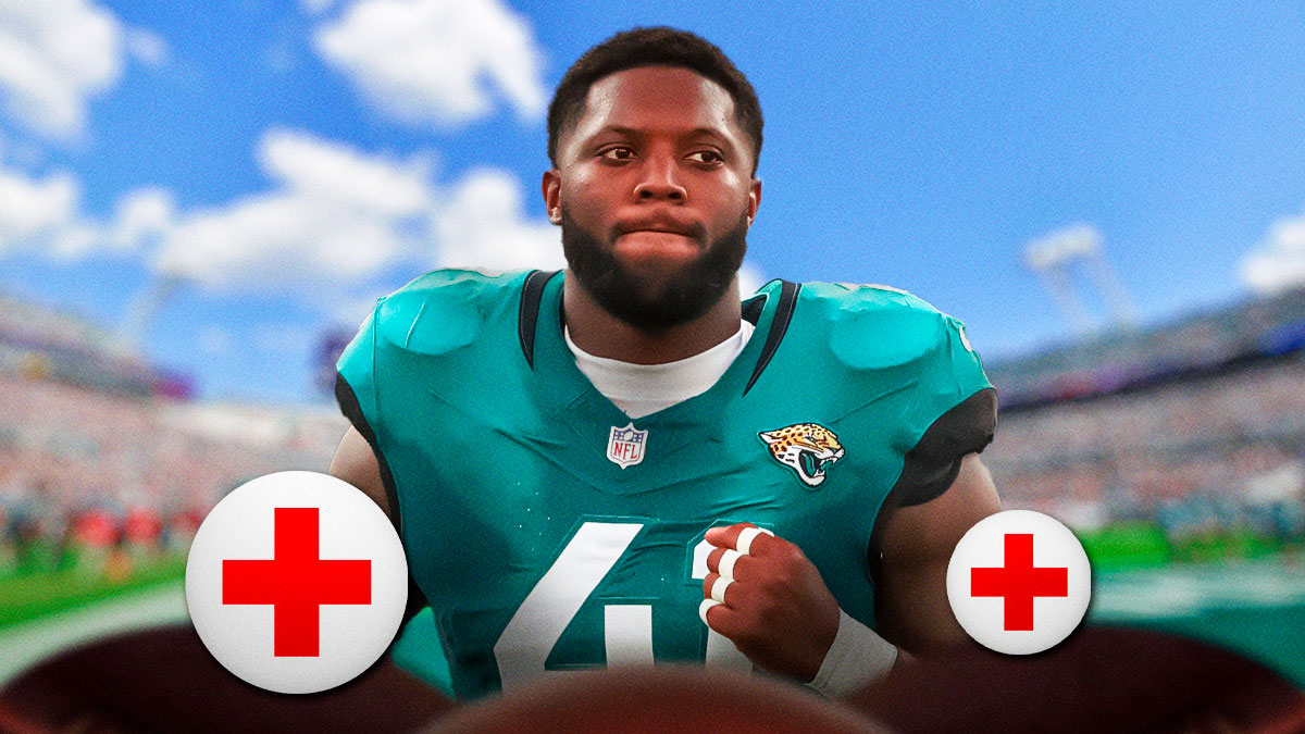 Jaguars defensive end Josh Hines-Allen with medical signs around him