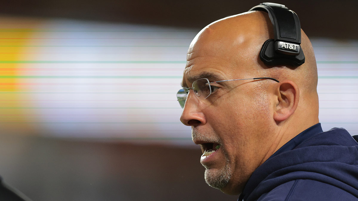 Penn State Nittany Lions head coach James Franklin looks on in the first half against the Notre Dame Fighting Irish in the Orange Bowl at Hard Rock Stadium.