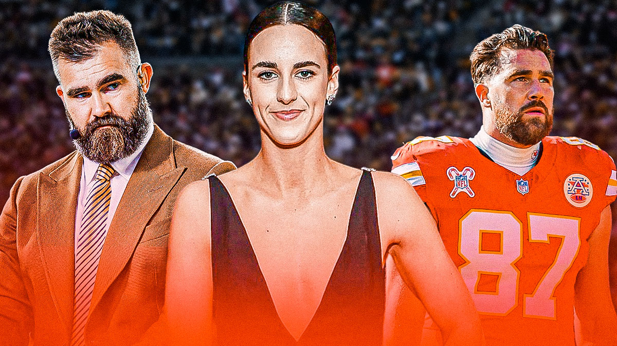 Caitlin Clark Jason Kelce Travis Kelce
