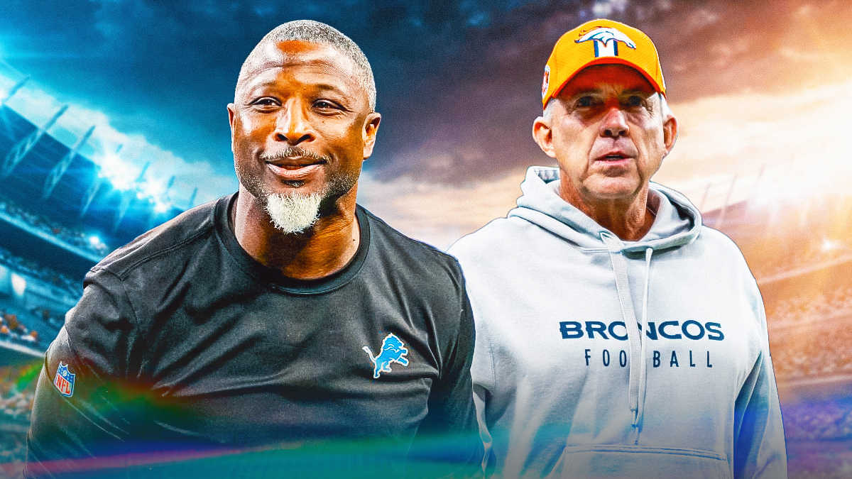 Aaron Glenn and Sean Payton at the center.