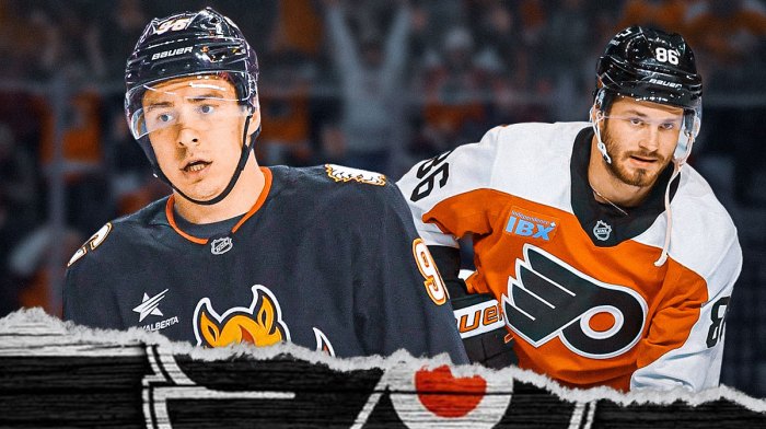 The Flames and Flyers are graded on the Joel Farabee and Andrei Kuzmenko trade.