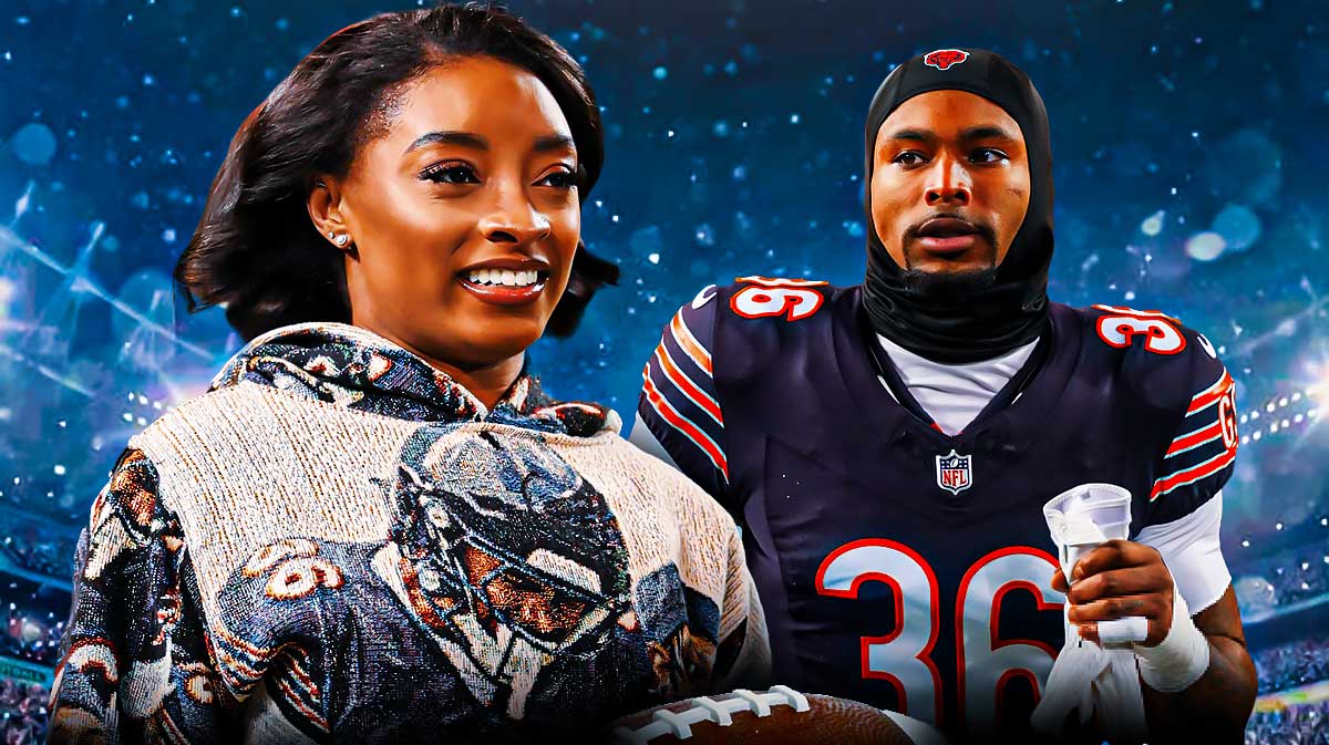 Simone Biles Johnathan Owens Chicago Bears