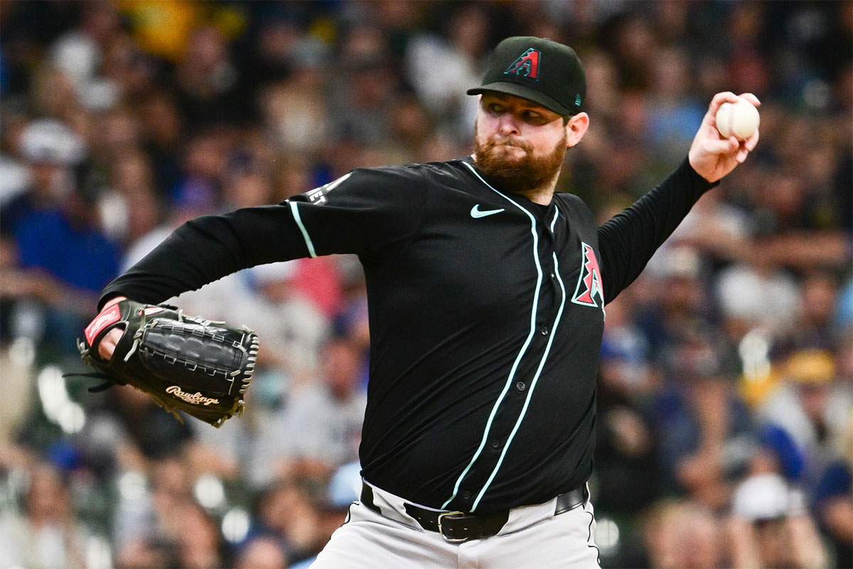 Arizona Diamondbacks Starting the launcher Jordan Montgomery (52) in the first place against Milvaukee's brewer on the American family field. 