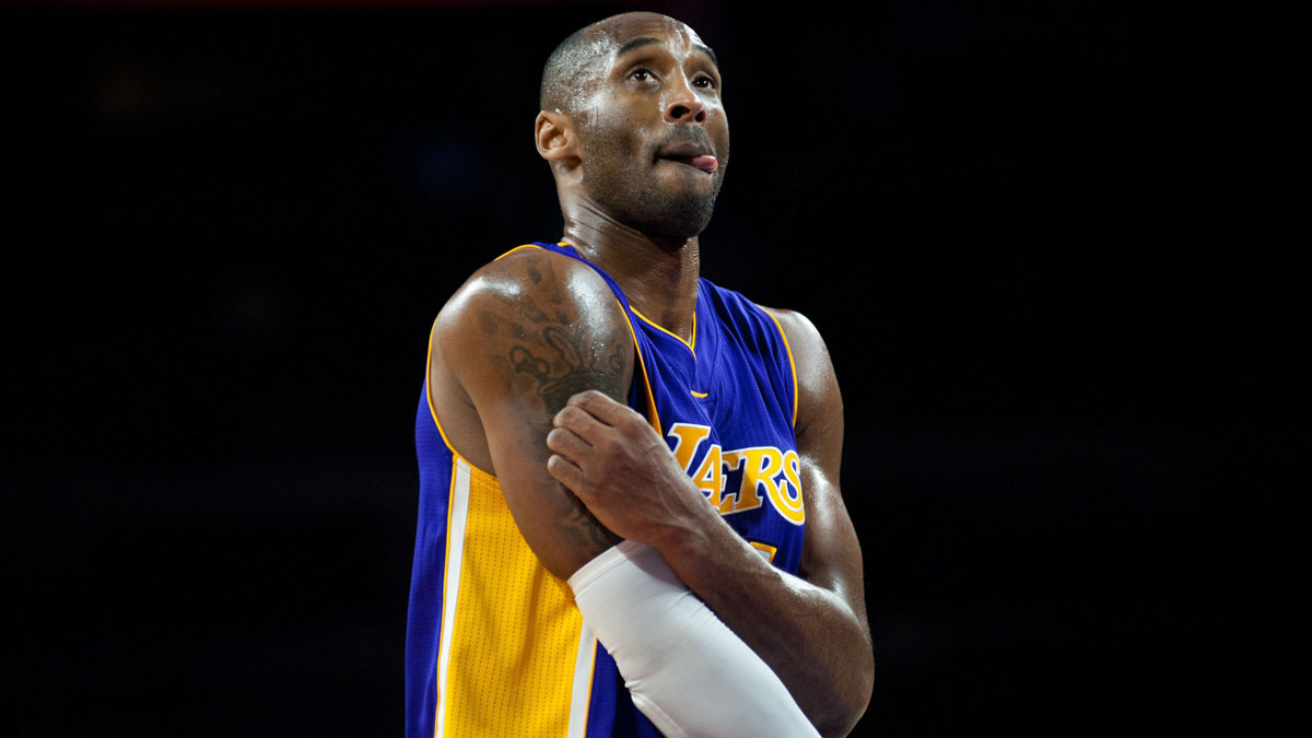 Los Angeles Lakers guard Kobe Bryant (24) during the game against the Detroit Pistons at The Palace of Auburn Hills. 