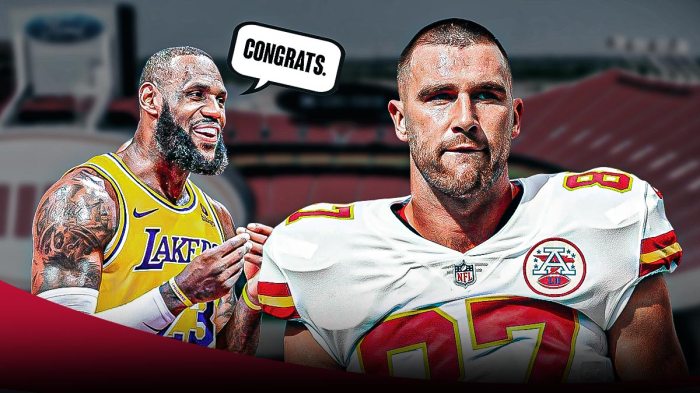 Lakers Lebron James in awe of Chiefs TE Travis Kelce's new NFL record