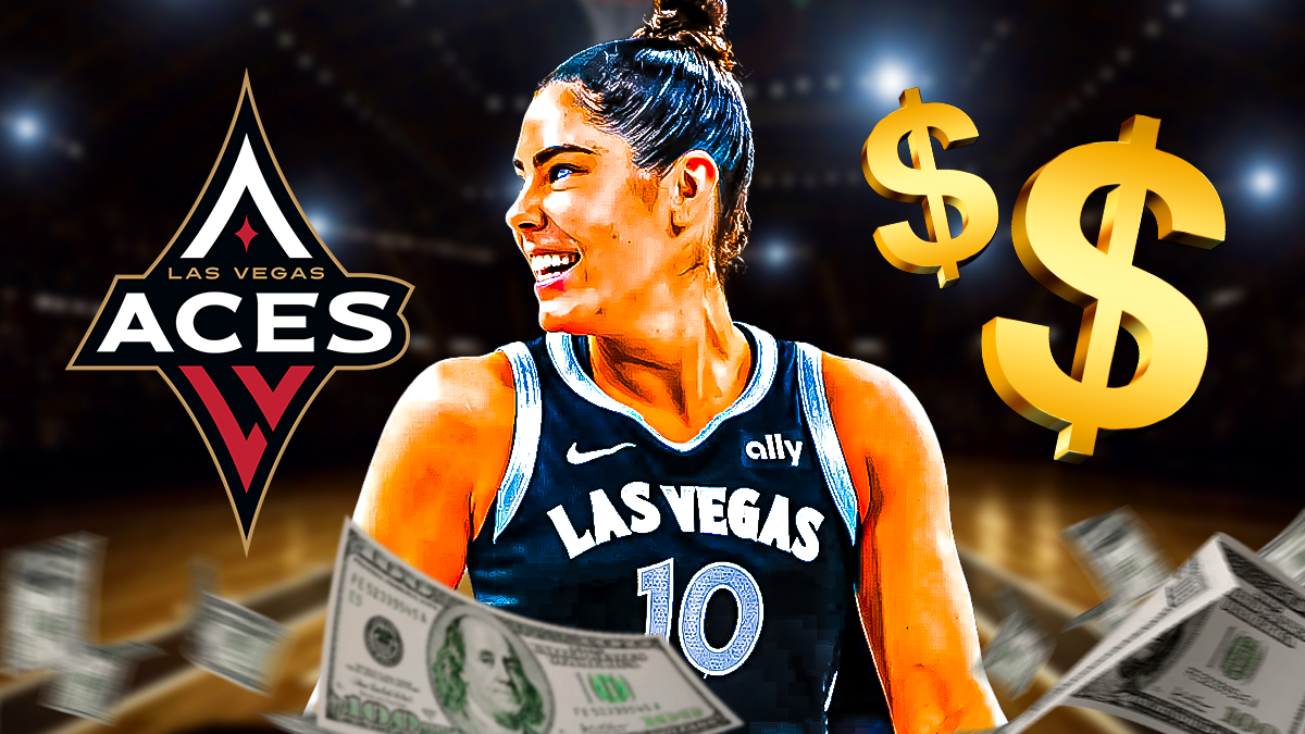 Aces, Kelsey Plum, dollar signs next to her