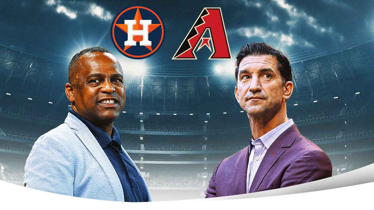 Astros GM Dana Brown, Diamondbacks GM Mike Hazen