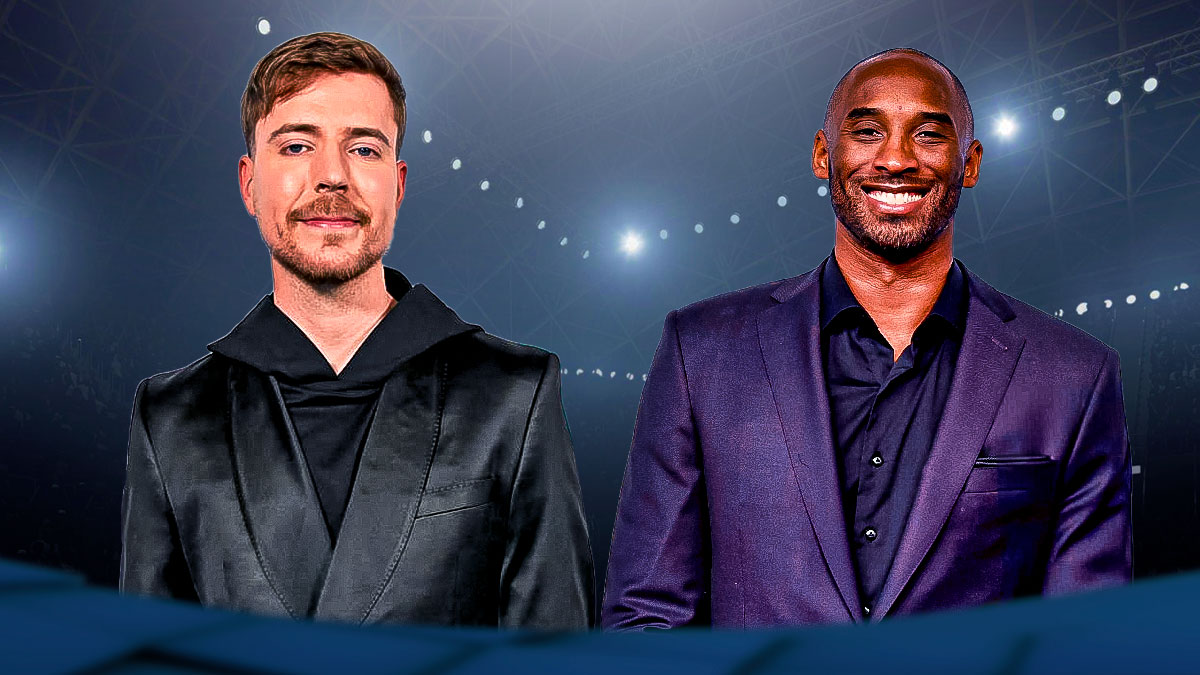 MrBeast beside Kobe Bryant.