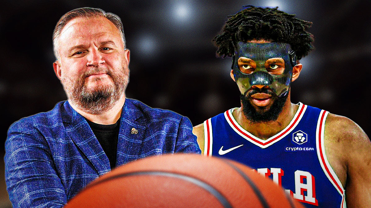 76ers' Daryl Morey and Joel Embiid
