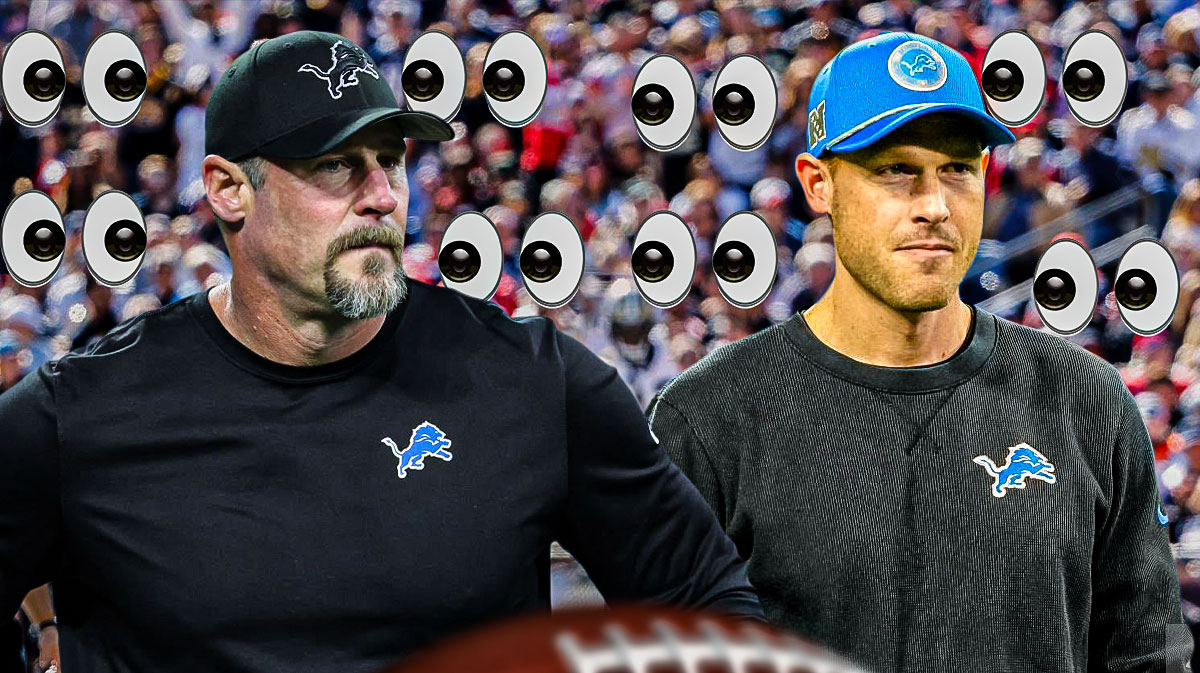 Dan Campbell, Ben Johnson. Eyeball emojis all over.