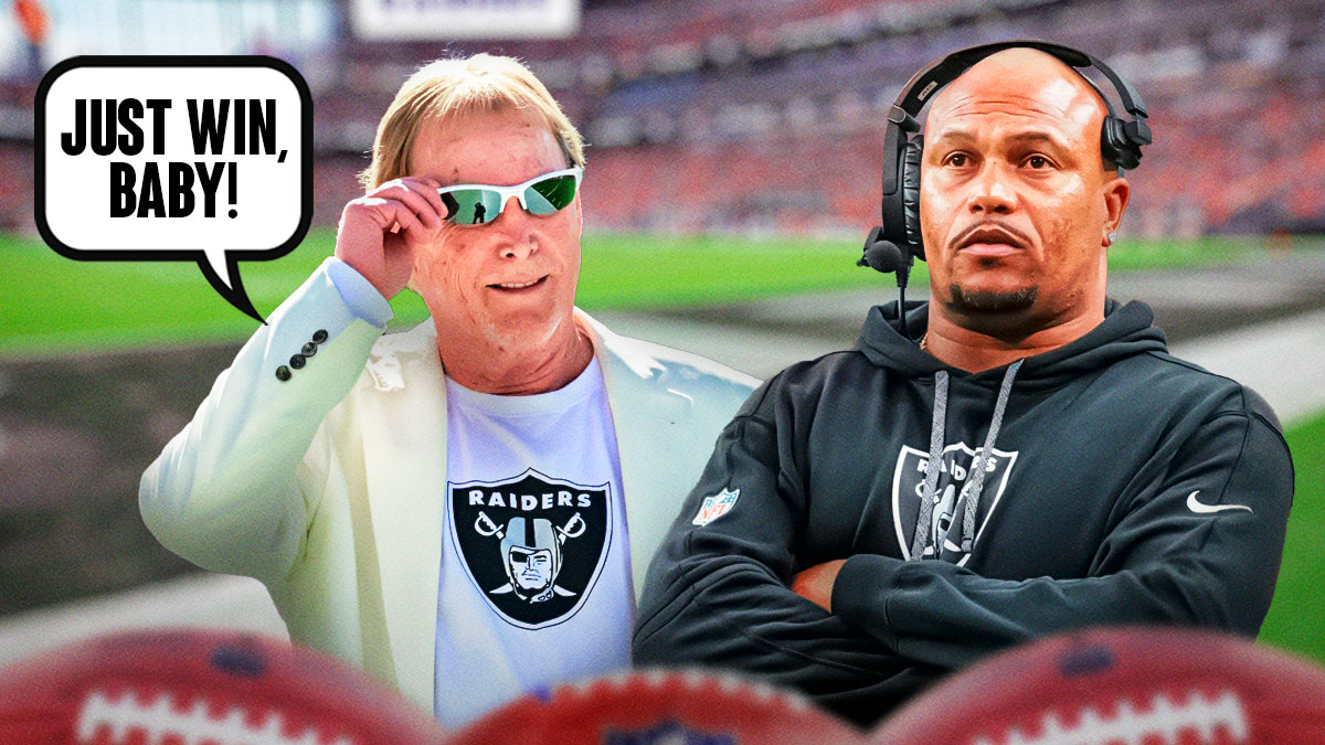 Las Vegas Raiders owner Mark Davis and head coach Antonio Pierce