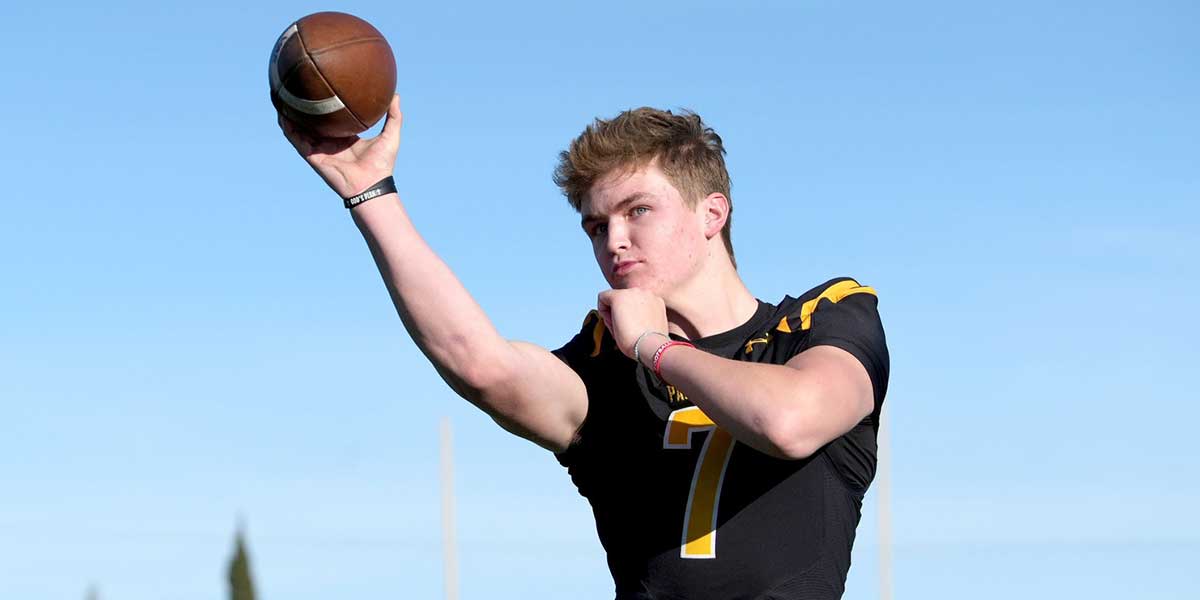 Newbury Park High quarterback Brady Smigiel is Ventura County Star All-County Football Offensive Player of the Year on Friday, Dec. 8, 2023.