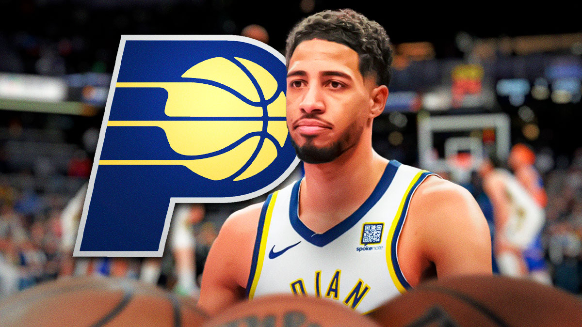 Tyrese Haliburton in a Pacers jersey.