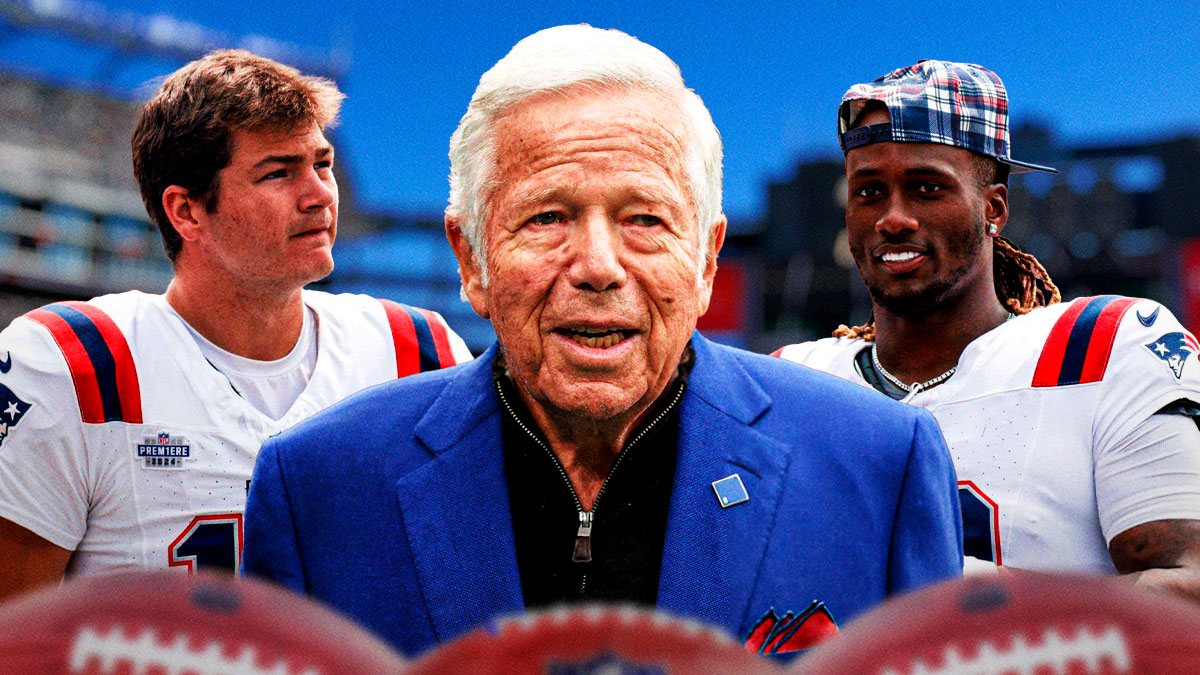 Robert Kraft, Drake Maye, and Joe Milton III