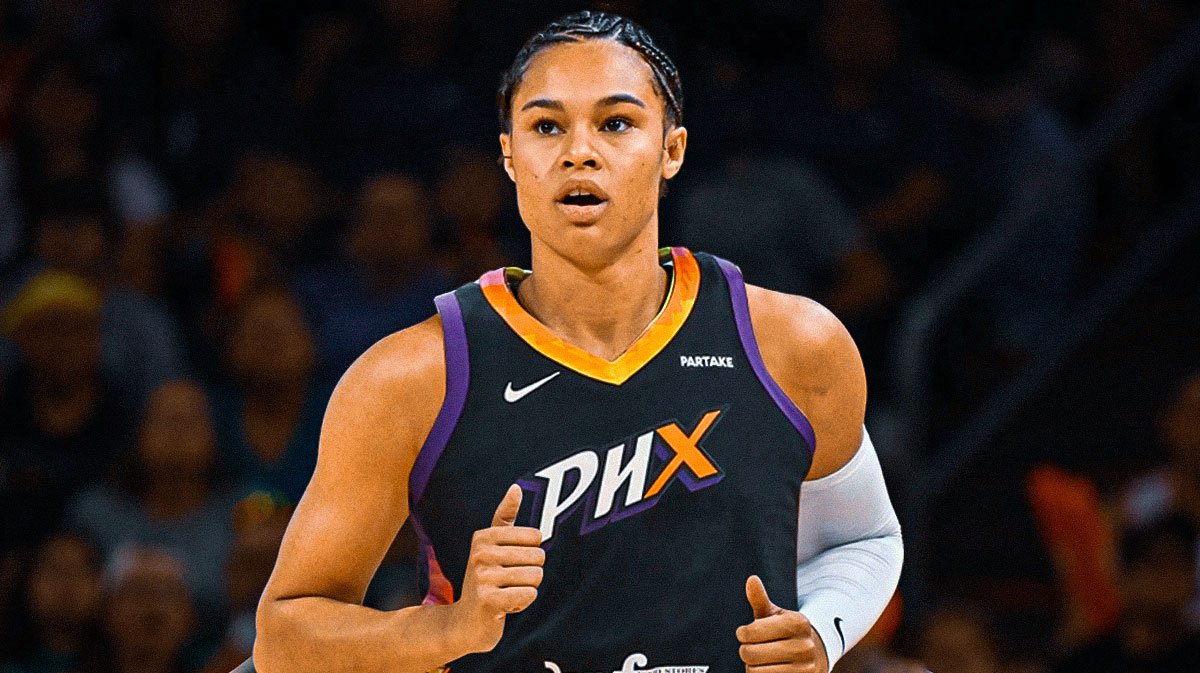 Satou Sabally in a Phoenix Mercury jersey