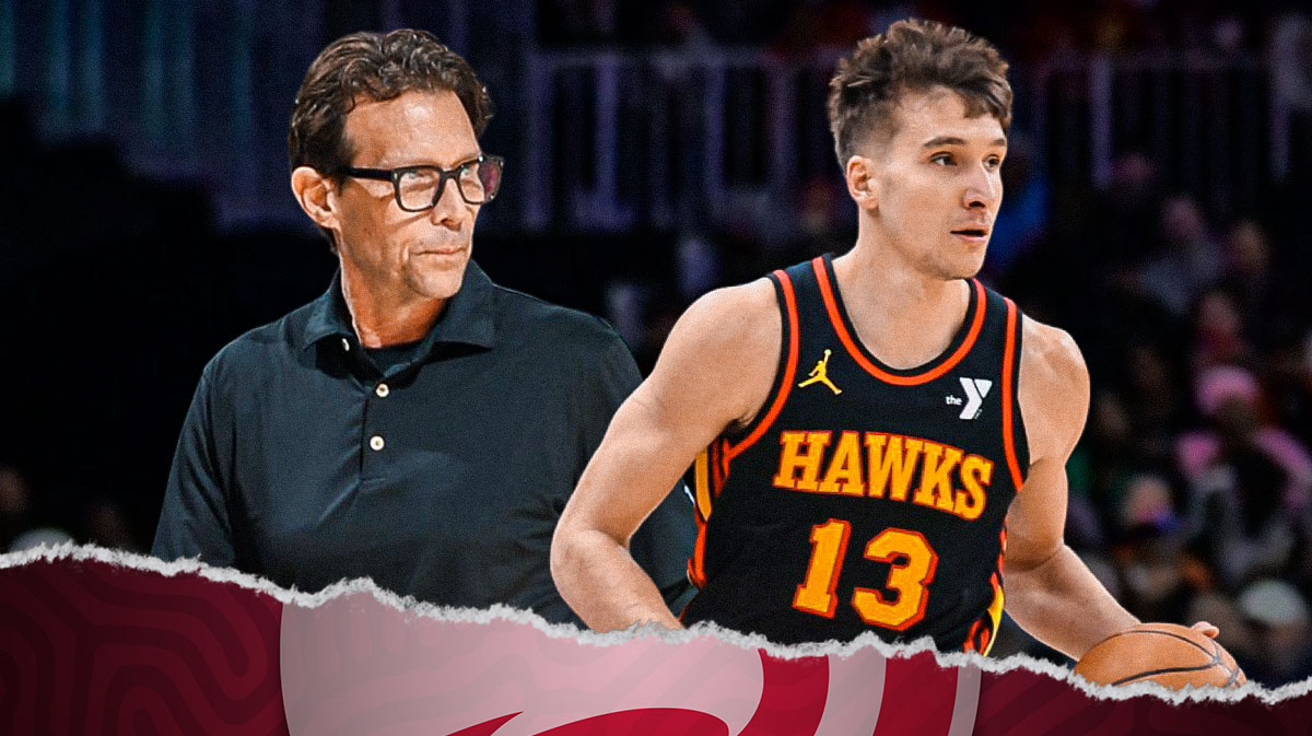 Quin Snyder and Bogdan Bogdanovic.
